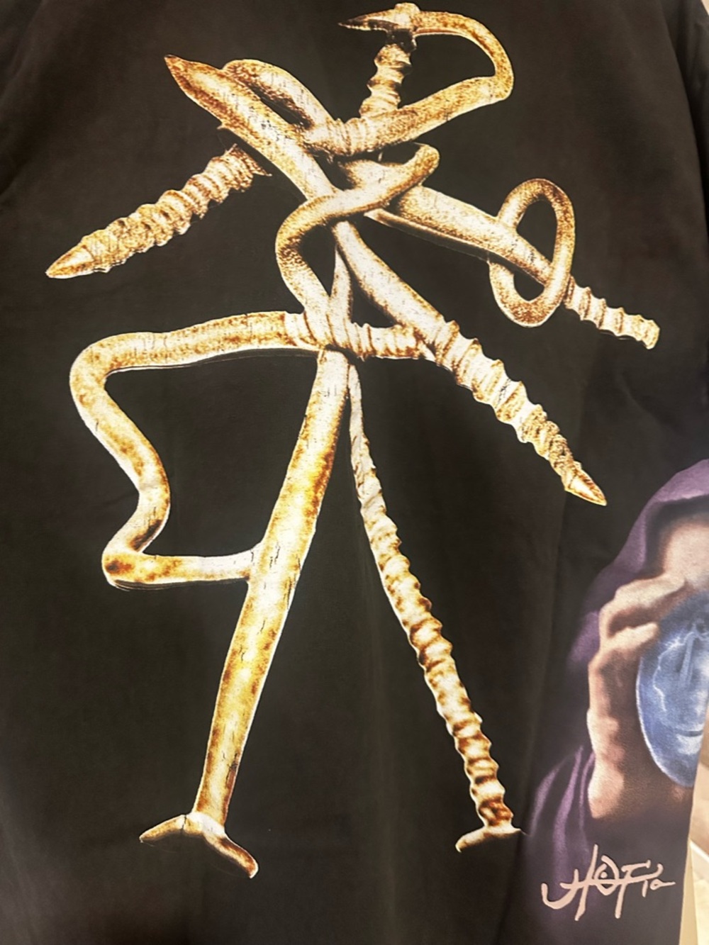 Travis Scott Black Tee with White Logo Print - Utopia - Never worn, New